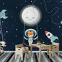 Astronaut Girls in the Space Ship Wallpaper Mural