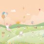 Kinderzimmer Cartoon Waldlandschaft Fototapete