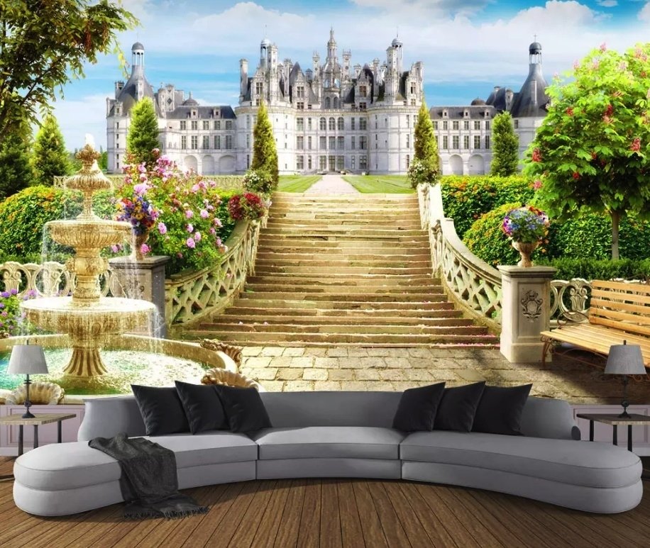 Die Palast- und Schlossgarten Fototapete - Selbstklebende