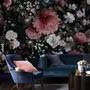 Vintage Dark Florals Wallpaper Mural