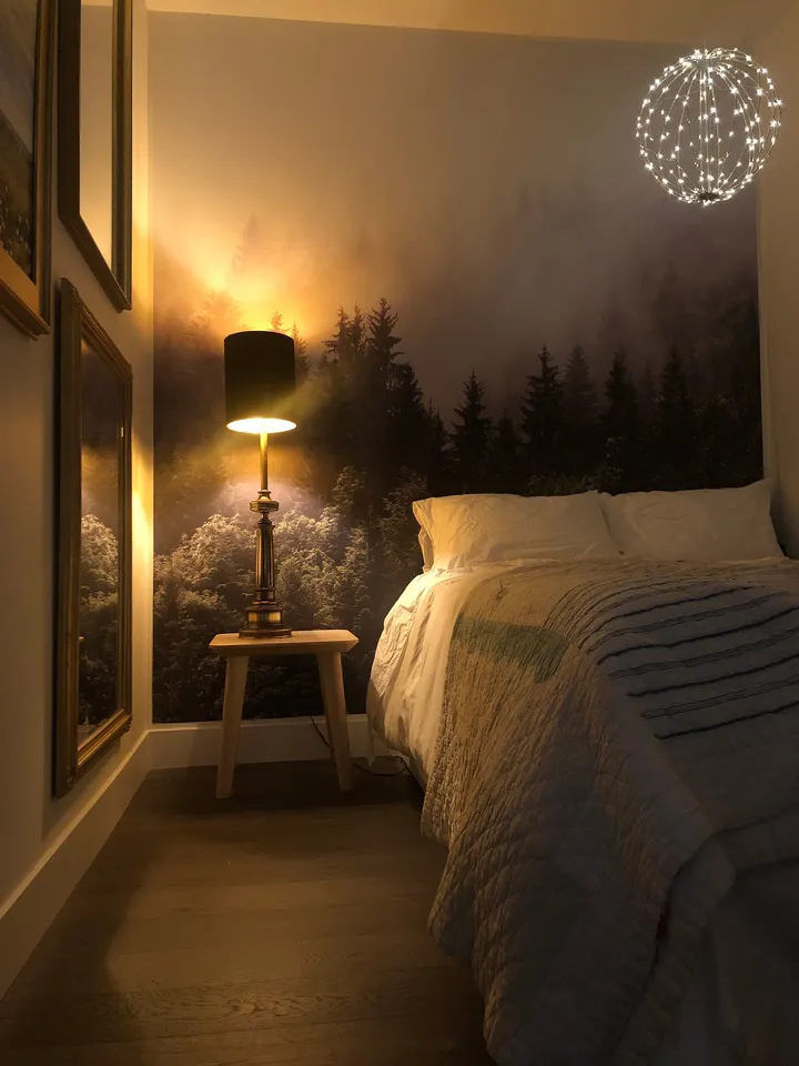Misty Pine Forest Wallpaper Mural