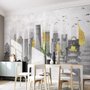 City Landscape Yellow City Light Wallpaper Mural