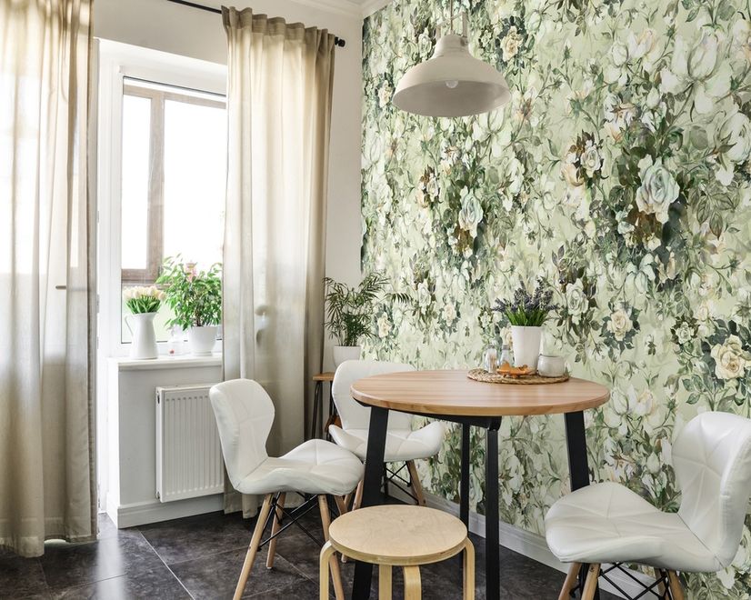 Vintage Rose Flower Wallpaper Mural