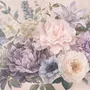 Elegant Pastel Botanical Flower Bouquet Wallpaper Mural