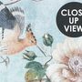 Aquarell-Chinoiserie-Blumen-Pfingstrosen-Fototapete