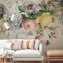 Vintage Colorful Floral Wallpaper Mural