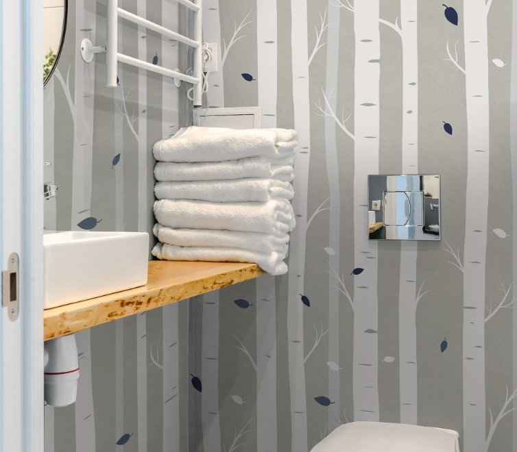 White Tree Branches Wallpaper Mural