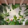 Realistic Tropical Jungle Plants Landscape Wallpaper Mural
