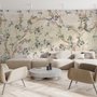 Watercolor Chinoiserie Floral Peony Blossom Wallpaper Mural