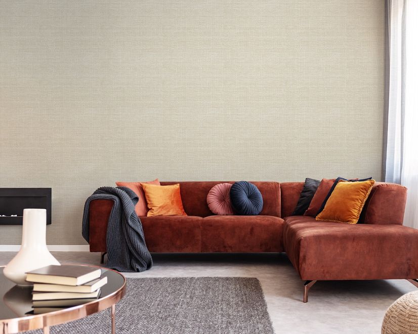 Beige Chenille Texture Wallpaper Mural