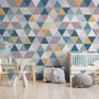 Geometric Style Colorful Triangle Wallpaper Mural
