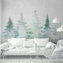 Watercolor Soft Palm Trees Wallpaper Mural