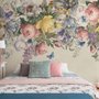 Papier peint panoramique floral vintage et coloré
