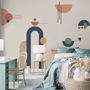Geometric Arch with Shapes Wall Decal Sticker
