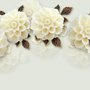 Papier peint panoramique floral hortensia