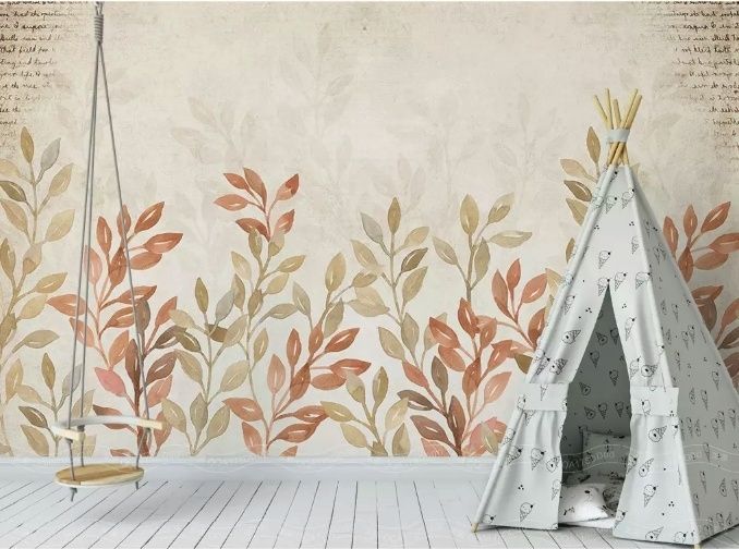 Vintage Autumn Leaves Wallpaper Mural
