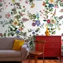 Botanical Flowers Floral with Birds Wallpaper Mural