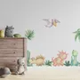 Cute Watercolor Dinosaur Wall Decal Sticker