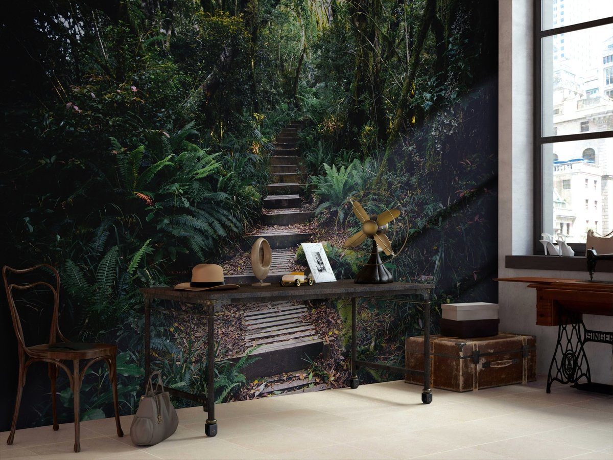 Jungle Pathway Wallpaper Mural - Peel and Stick