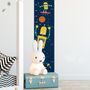 Kids Height Ruler with Robots Wall Decal Sticker
