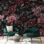 Dark Floral Wallpaper Mural