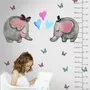 Kinder Niedliches Elefanten und Kleiner Schmetterling Wandtattoo