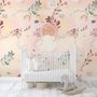 Papier peint nuages mignons feuilles chambre bébé