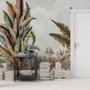 Vintage Tropical Leaf Wallpaper Mural