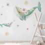 Kids Cute Whale Sea Animals Wall Decal Sticker
