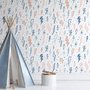Papier peint motif éclair pour enfants