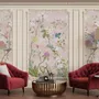 Colorful Chinoiserie Floral Wallpaper Mural
