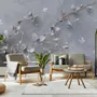 Artistic Magnolia Flowers and Branches Wallpaper Mural