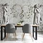 Sophisticated Angel Sculpture Wallpaper Mural