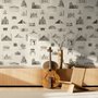 Vintage World Architecture Sketch Wallpaper Mural