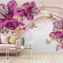 Pink Jewellery Lily Floral Wallpaper Mural