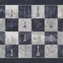 Monochrome Medieval Chessboard Historical Wallpaper Mural