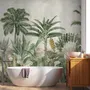 Watercolor Vintage Tropical Forest Wallpaper Mural