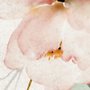 Papier peint aquarelle floral doux avec feuilles vertes