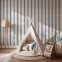 Verspielte Streifenlinien-Fototapete für das Kinderzimmer