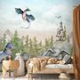 Kids Dragons Fairytale Cute Prince and Princess Wallpaper Mural