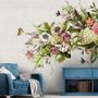 Vintage Hydrangea Floral Wallpaper Mural