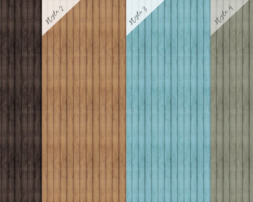 Vintage Wood Look Panel Wallpaper
