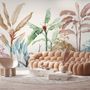 Colorful Tropical Banana Tree Wallpaper Mural