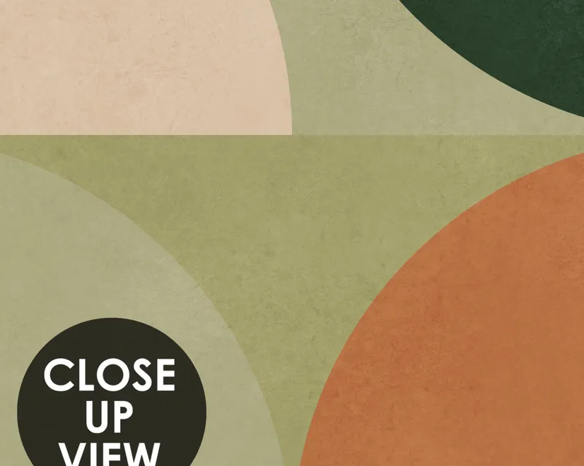 Retro Abstract Geometric Shapes Wallpaper Mural