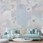 Dreamy Floral and Birds Wallpaper Mural