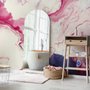 Fototapete im Pink-Blau-Marmor-Stil