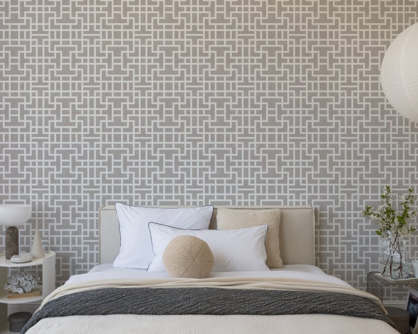 Modern Geometric Maze Wallpaper - STYLE 3