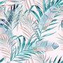 Tropische Pink Exotic Bunte Palmblatt Fototapete