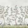 Chinoiserie Garden Trees And Birds Landscape Wallpaper Mural