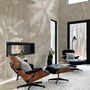 Monochrome Brown Nostalgic Rainforest Wallpaper Mural